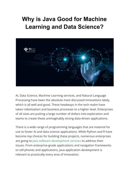 Should You Choose Java or Python for Data Science? | PDF