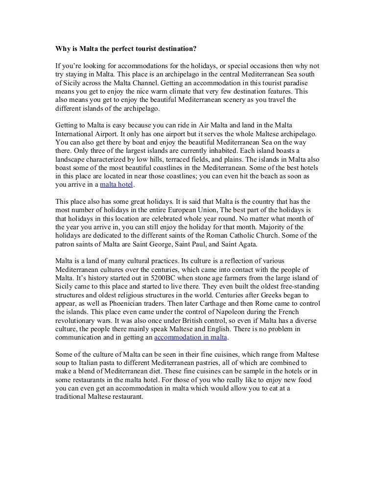 Why Is Malta The Perfect Tourist Destination