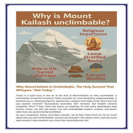 why is mount kailash unclimbable.....pdf