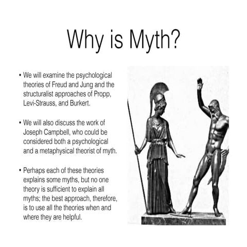 THEORIES RELATED TO MYTHOLOGY - LESSON 4 | PPTX