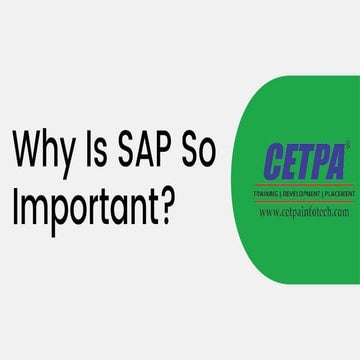 Why Is SAP So Important