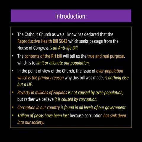 Why Is The Church Against Rh Bill 5043