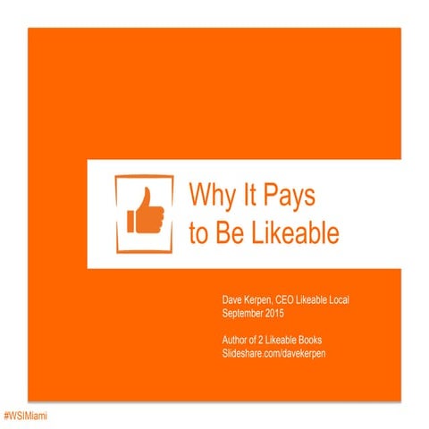 Why It Pays to Be Likeable
