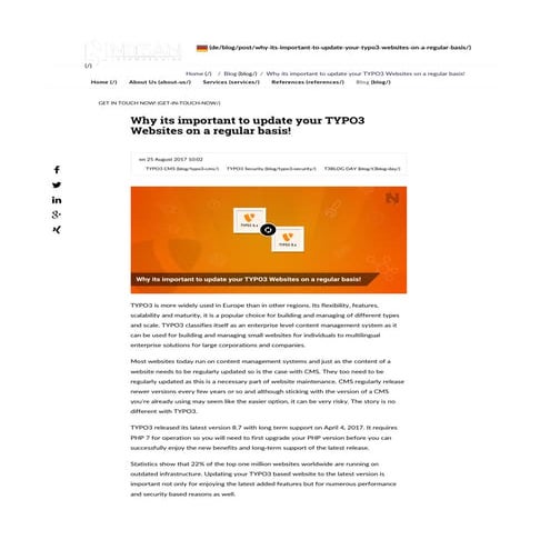 Why its important to update your typo3 websites on a regular basis! 