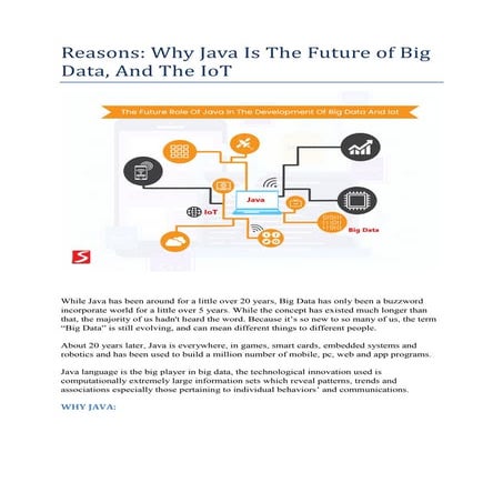 Why Java Is Key to the Future of Big Data and IoT