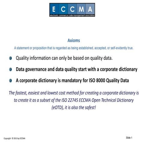 Why join ECCMA | PPT