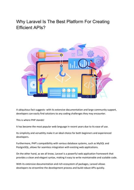 How to Create REST API Using Laravel Framework | PDF