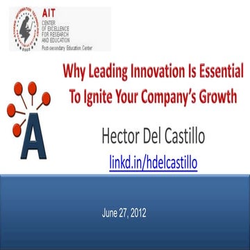 Why Leading Innovation Is Essential To Ignite Your Company’s Growth - H. Del ...