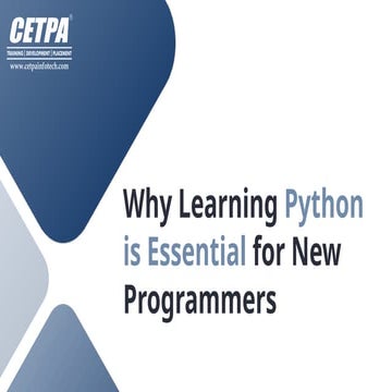 Why Learning Python is Essential for New Programmers.pptx