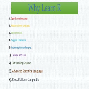 Why learn r | PPT