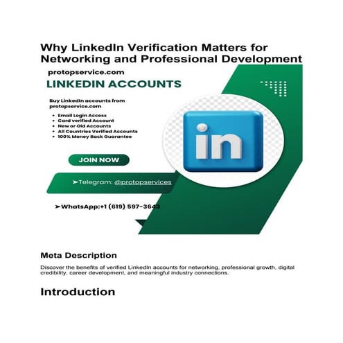 The Importance of LinkedIn Verification for Professional Networking and ...