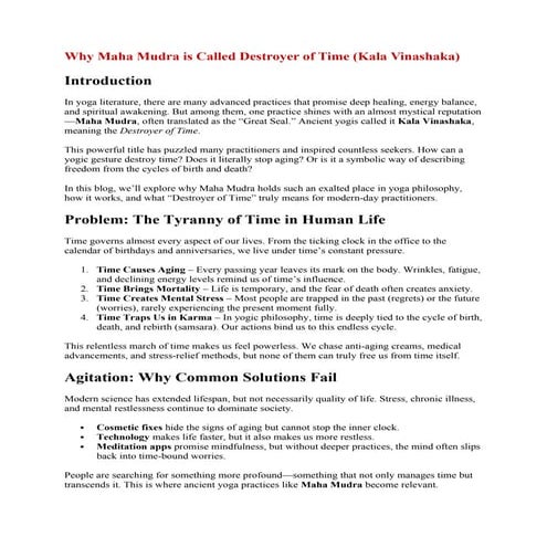 Why Maha Mudra is Called Destroyer of Time.docx