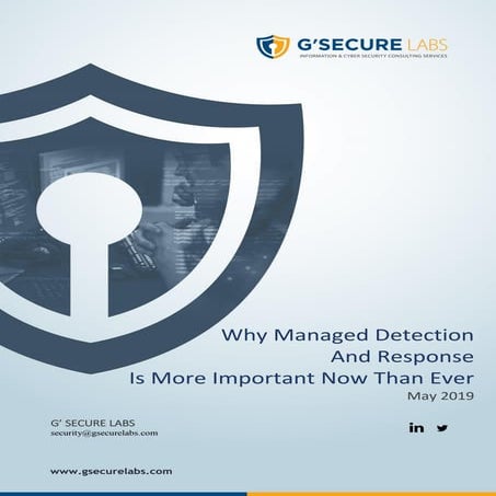 Why managed detection and response is more important now than ever