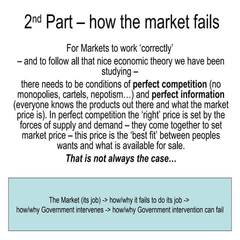 Why markets fail 2