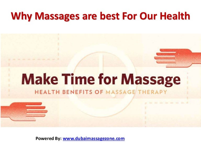Why massages are important for our health