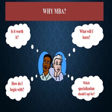 Why to Choose MBA and Career opportunities after MBA for different streams