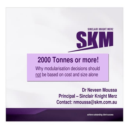 Why modularization should not be based on cost and size alone