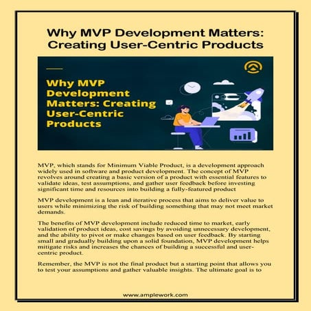 Why MVP Development Matters Creating User-Centric Products?