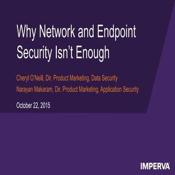 Why Network and Endpoint Security Isn’t Enough