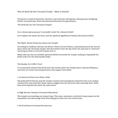 Why_No_Birds_Fly_Over_Tirumala_Temple.docx
