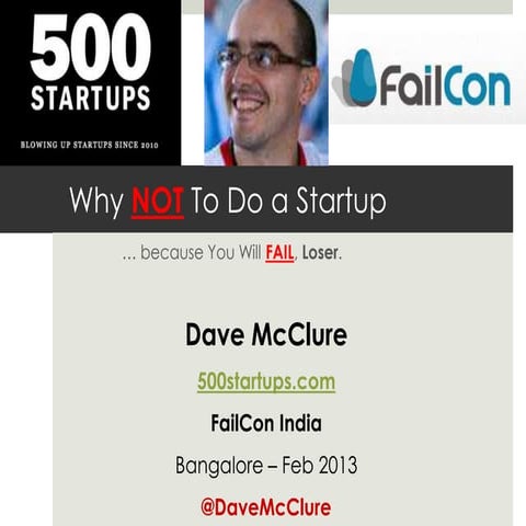 Why Not Do a Startup