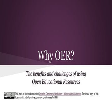 Why OER?