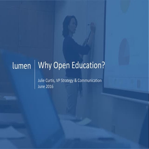 Why Open Education? Presentation for Austin Community College