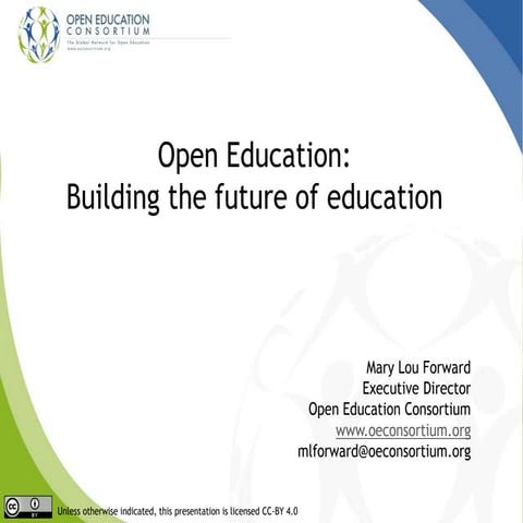 Open Education: Building the future of higher ed