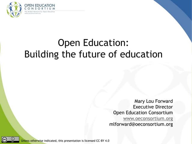 Open Education: Building the future of higher ed