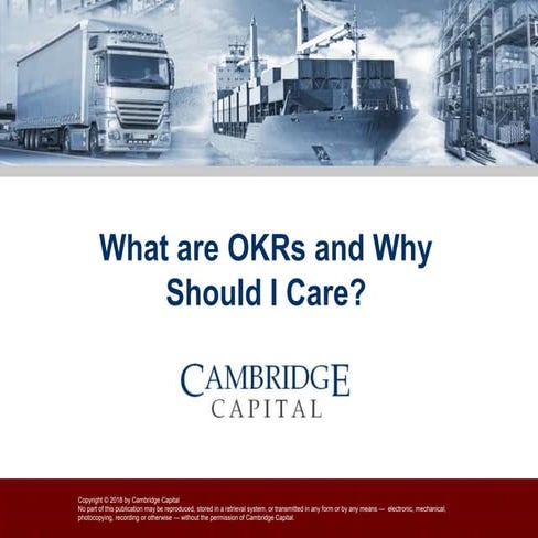 OKRs - What Are They and Why Should I Care?