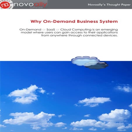Why On Demand and SaaS for your Business