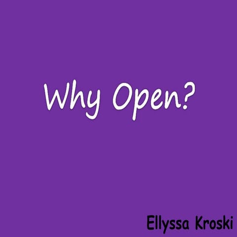 Open and Libraries