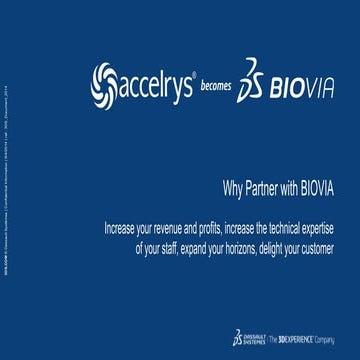 Why Partner with BIOVIA | PPTX