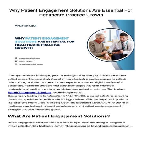 Why Patient Engagement Solutions Are Essential For Healthcare Practice ...