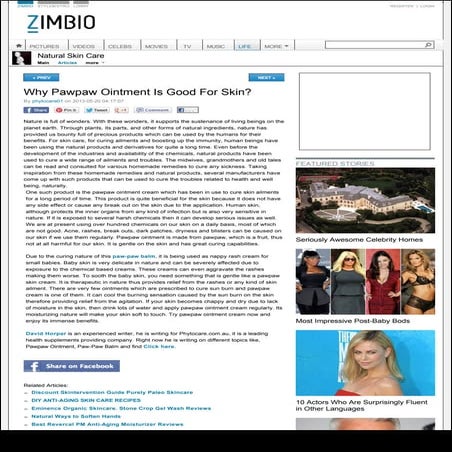 Why pawpaw ointment is good for skin