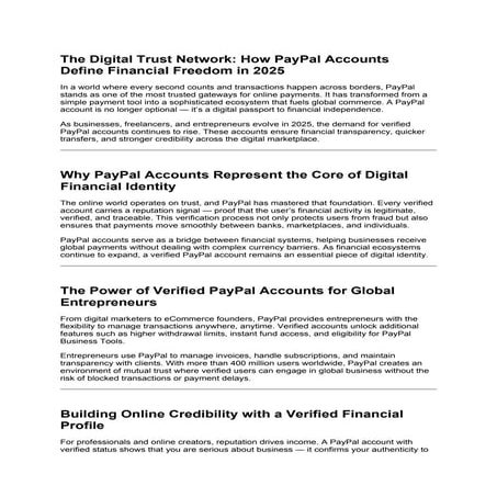 Why PayPal Is the Preferred Payment System for Global Businesses.docx