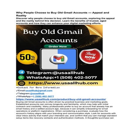 Why People Choose to Buy Old Gmail Accounts — Appeal and Reality.docx