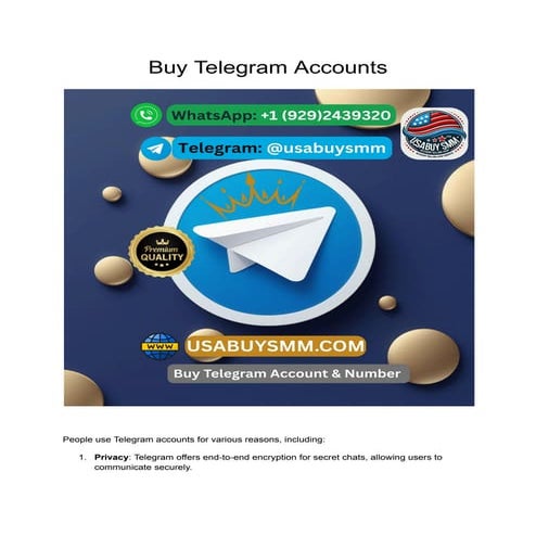 why people need buy telegram accounts 2026