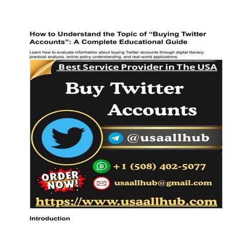 Why People Search How to Buy Twitter Accounts.pdf