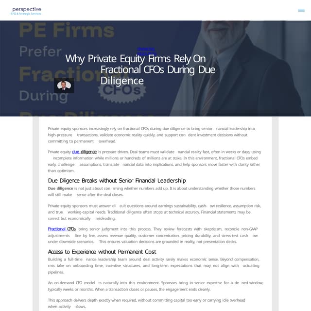Why Private Equity Firms Choose Fractional CFOs During Due Diligence.pptx