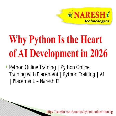 Why Python Is the Heart of Artificial Intelligence Development in 2026. - Pyt...