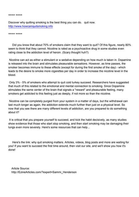 Discover the best ways to quit smoking