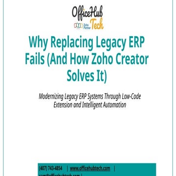 Why Replacing Legacy ERP Fails (And How Zoho Creator Solves It).pptx