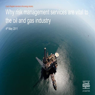 Offshore Technology Conference: Risk Management Services