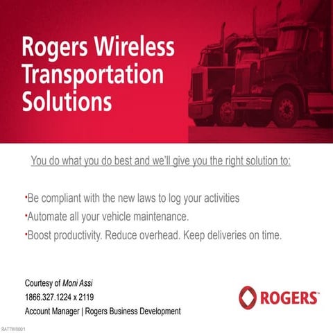 Why rogers for transportation slide share