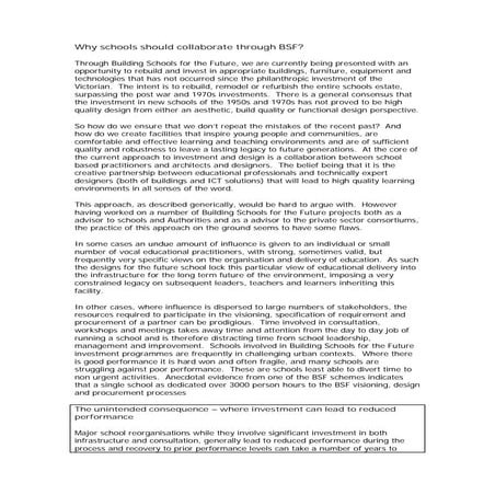 Why Schools Should Collaborate 060328