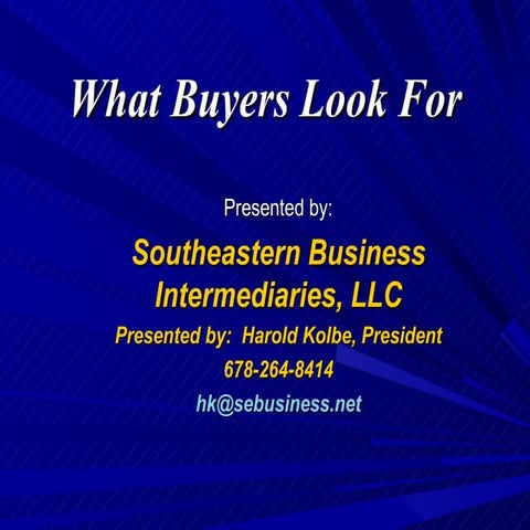 Why Sell Business Powerpoint For Linked In 6 25 2010