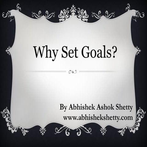 Goal Setting workshop