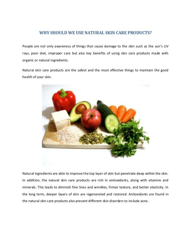 natural things for skin care