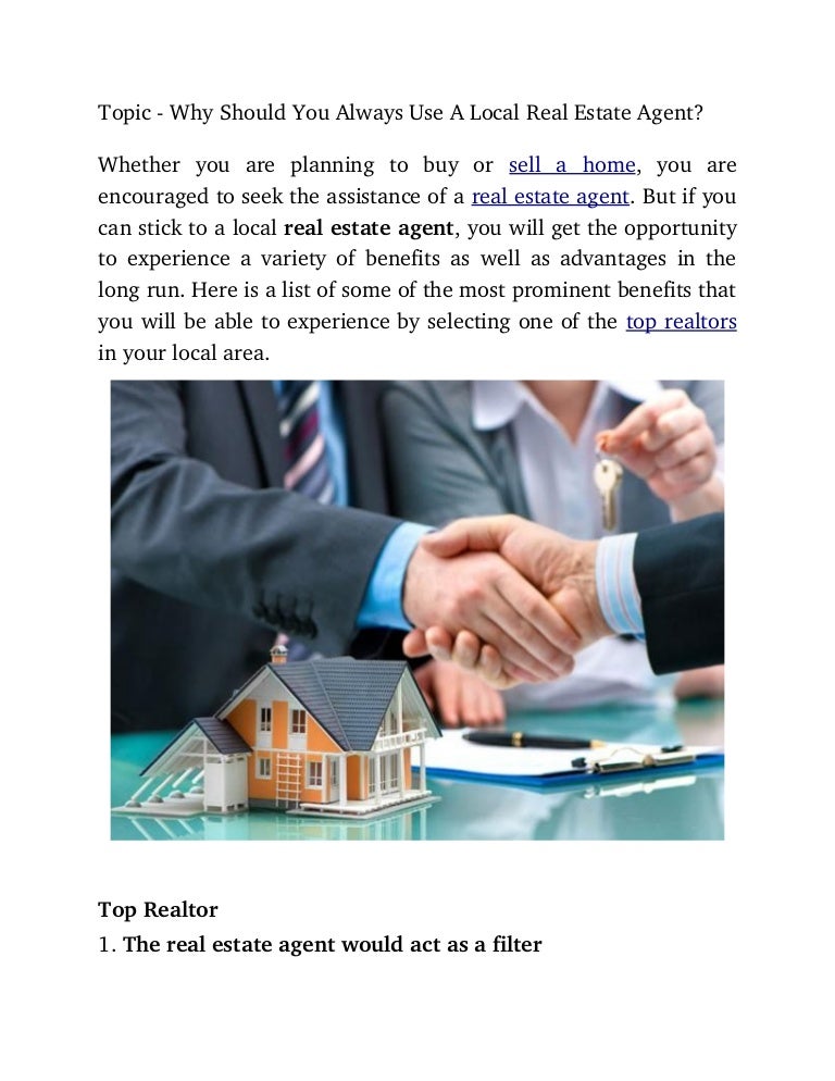 Why should you_always_use_a_local_real_estate_agent